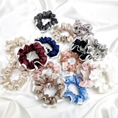 100% Mulberry Silk Scrunchies for Girls Accept Customized