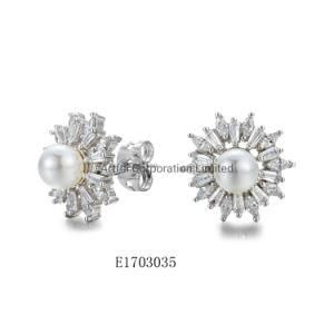 Best Quality/ 925 Sterling Silver /Stud/ Cubic Zircon Earrings Jewellry