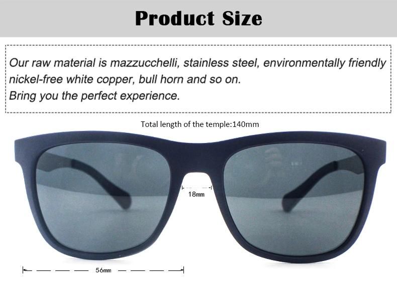 P0088 Round Metal Frame Stock Polarized Men Tr Sunglasses