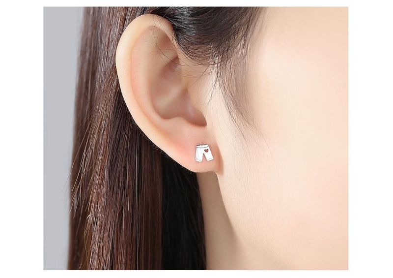 Fashion Geometry Jewelry Shirt and Pants Earrings Stud