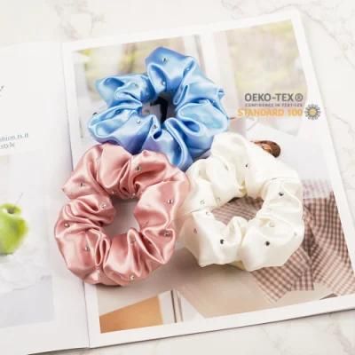 Wholesale Custom Large Silk Scrunchy Hair Ties