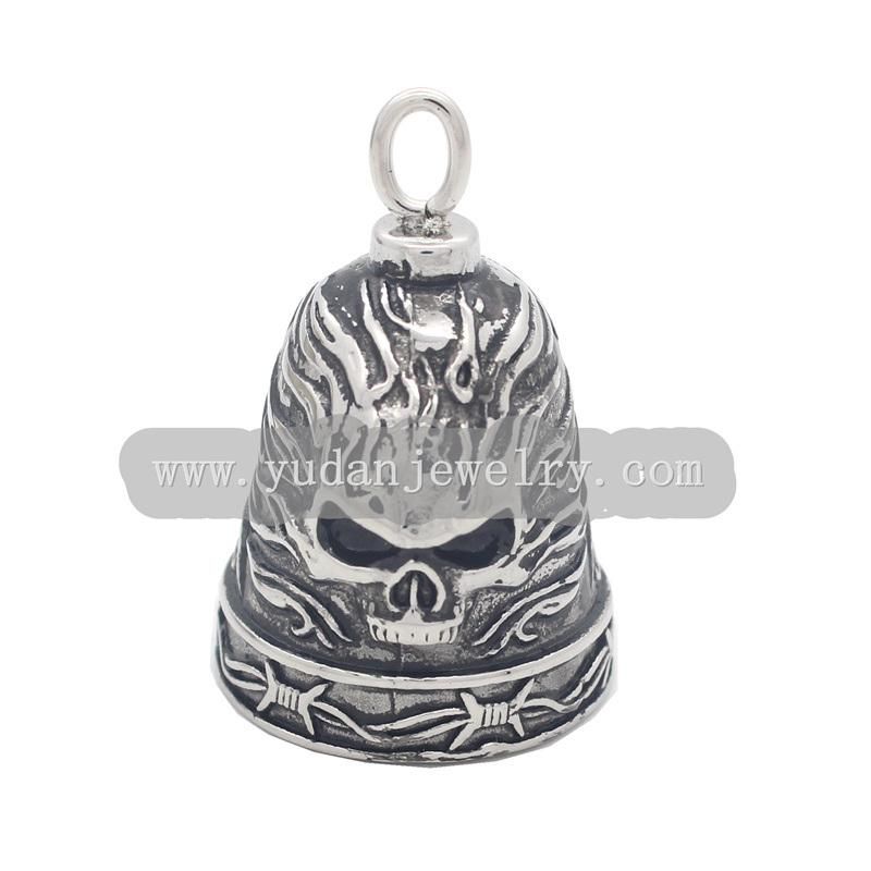 Custom Made Stainless Steel Bell Pendant Necklaces for Biker Riders