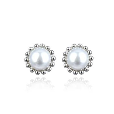 Hot Sale 925 Sterling Silver Pearl French Hook Earring