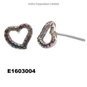 New Design Heart-Shaped Silver Earring