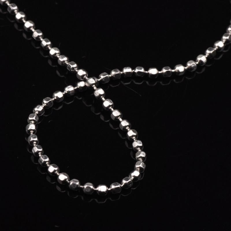 Fashionable Necklace Stainless Steel Cut Bead Chain Made of Jewelry