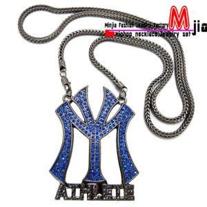 Fashion Zinc Alloy Iced out Lil Wayne Young Money Ent Necklace (MP597)