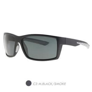 PC Polarized Sports Sunglasses, Plastic Square Frame Sp9003-03