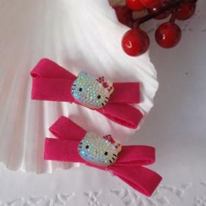 Crystal Hair Accessories Hello Kitty Hair Clips for Girls
