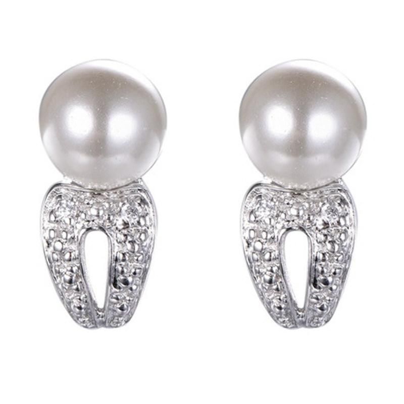 925 Silver Fashion Drop Earring with White Shell Pearl