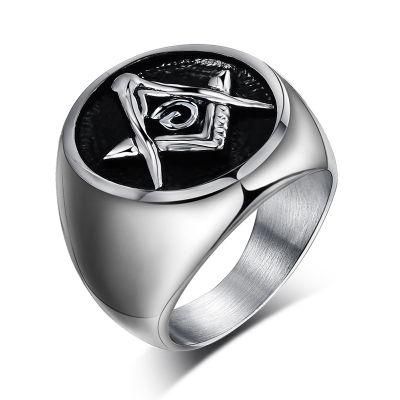 Titanium Steel Ring Wholesale Freemason Ring Religious Ring