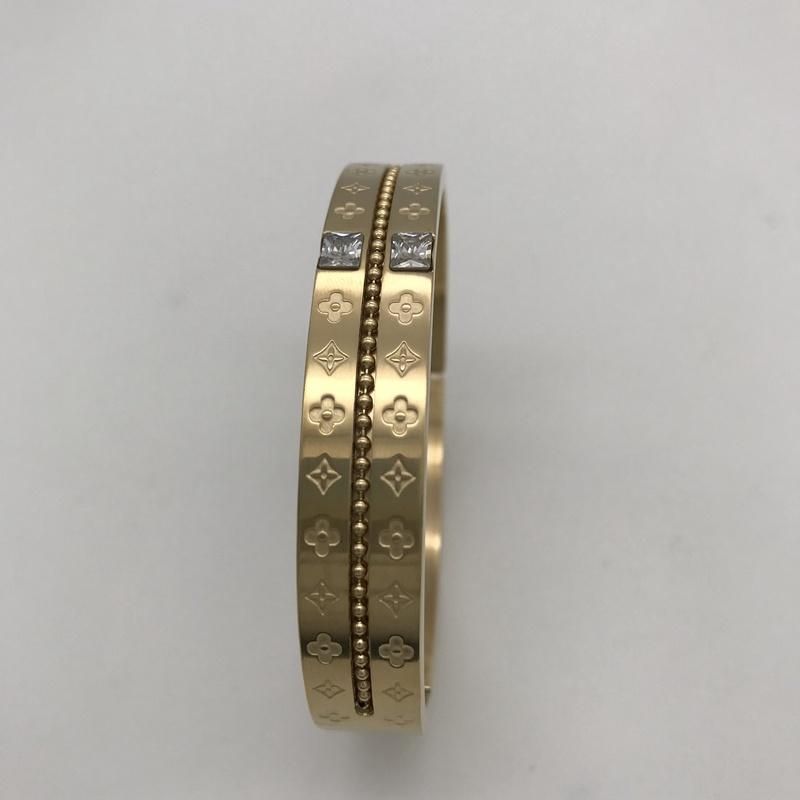 Luxury Jewelry Fashion Custom Men and Women Bracelet 18K Gold New Design High Quality Stainless Steel Bracelet