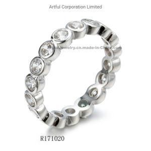 New Style Bezel Silver Ring Fashion Ring Fashion Jewelry