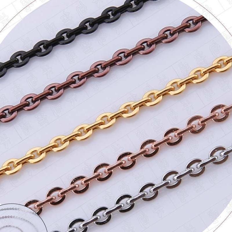 Wholesale Jewelry Necklace Making Cable Chain with Shiny Design