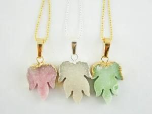 Druzy Pendant Necklace, Fashion Necklace, Druzy Necklace Jewelry