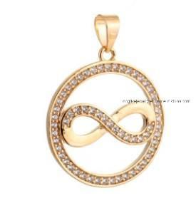 925 Sterling Silver High Polished Infinity Round Pendant