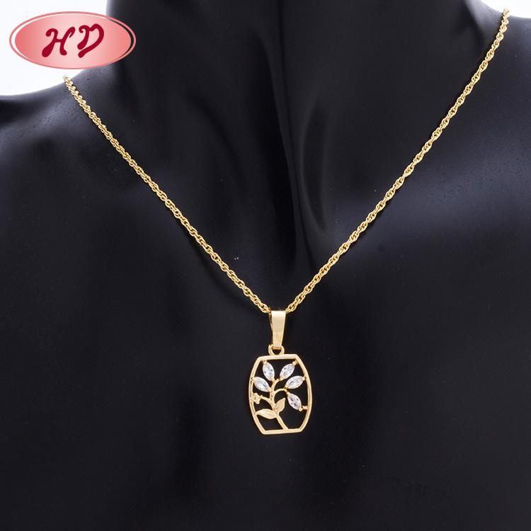 2020 Hot Sale High Quality Fashion Copper Gold Plated Diamond AAA Zircon Jewelry Sets