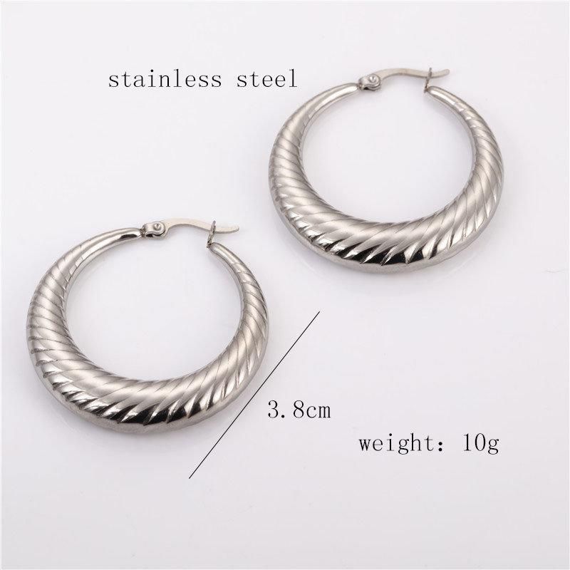 Fashion Jewelry Stainless Steel Earring Hollow Earring
