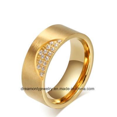 OEM/ODM Gold Plated 316L Stainless Steel Ring Jewelry Unisex