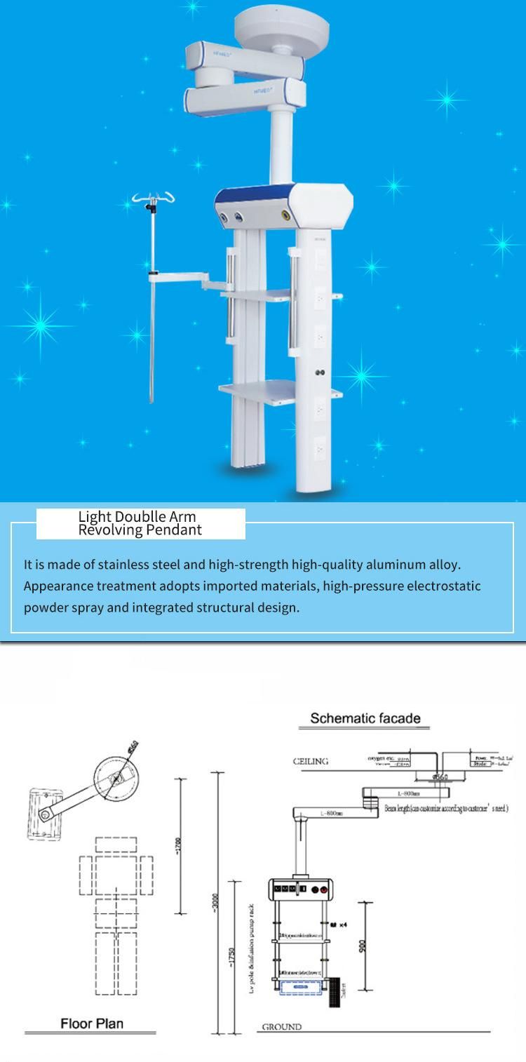 Hfp-Ds 240/380 Double Arm Pendant (Electric) for Anesthesia