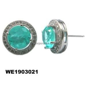 Rhodium Plated /Silver Earring/ Brass Earring/ Factory Jewelry/