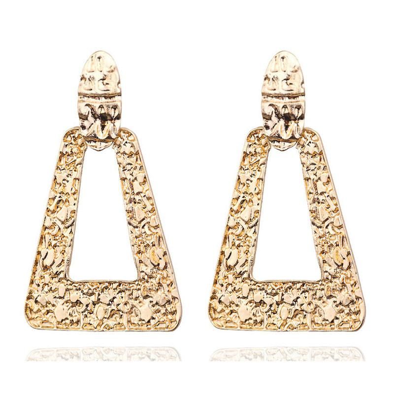Metal Hanging Earring Geometric Statement Earring Fashion Accessories Jewelry