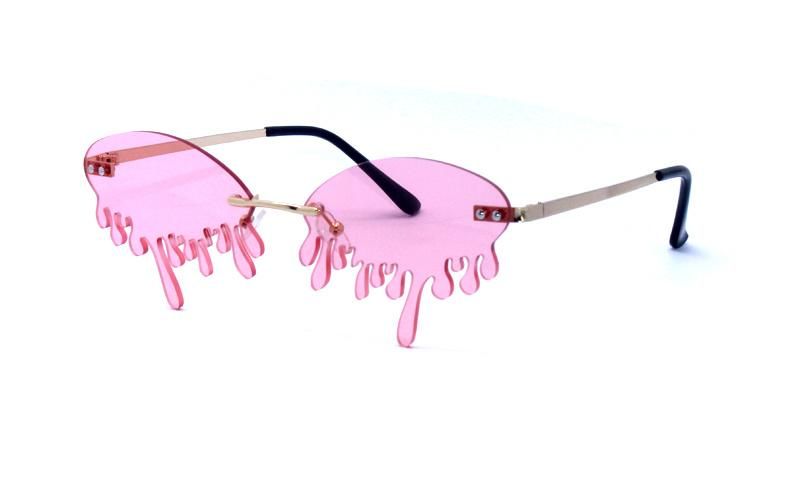 New Fashion Drop Design Sunglasses with Metal Nose Bridge