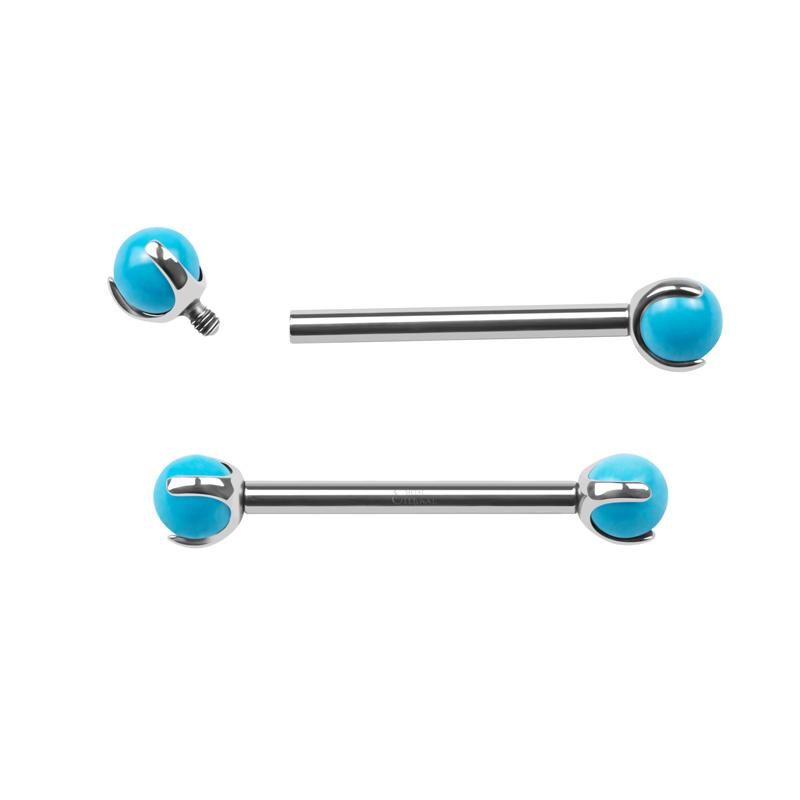 Eternal Metal ASTM F136 Titanium Plain Ball Internally Threaded Jewelry Piercing Nipple Ring