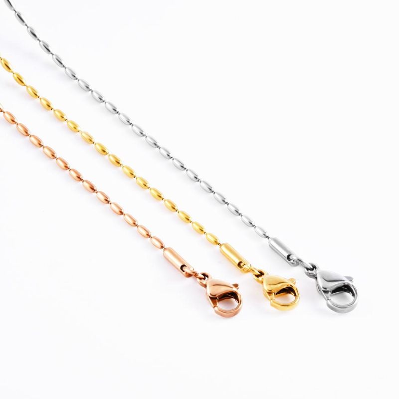 Fashion Necklace Stainless Steel Jewelry Chain Bracelet Anklet Fashion Accessories Jewelry