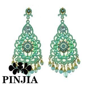 Europe Rhinestone Crystal Stud Dangle Pretty Earrings Imitation Jewelry