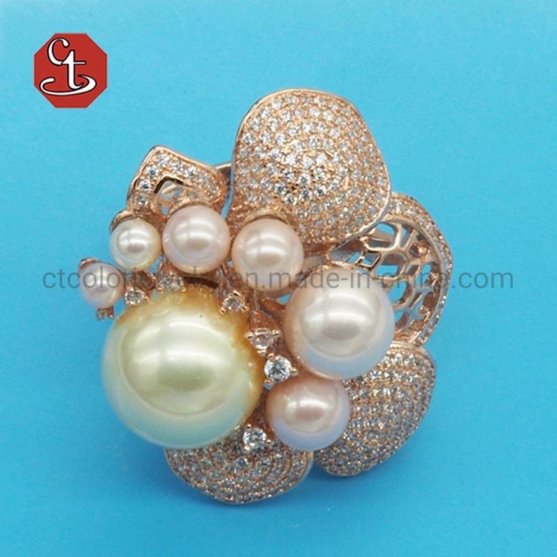 Pearl Silver Stud Earrings Fashion Jewelry Crystal Earring for Women Luxury Silver Jewellery Earrings