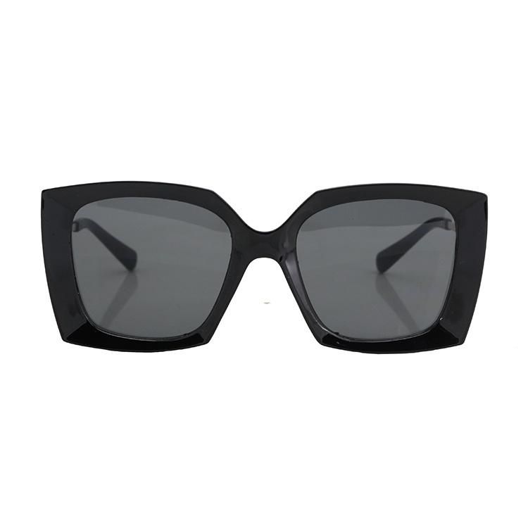 2019 Rectangle Square Fashion Sunglasses with Metal Temples