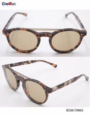 New Material Thin Acetate Sunglasses with One Piece PC Lens (KS000&&simg; apdot;)