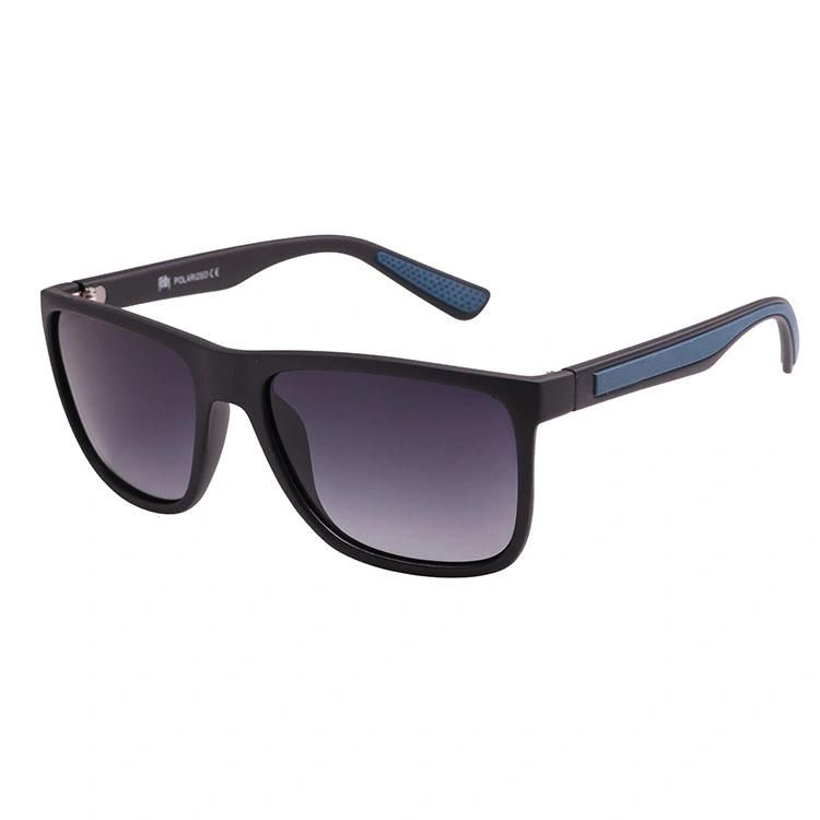 2019 Square Shape Rubber Tip Polarzied Sports Sunglasses