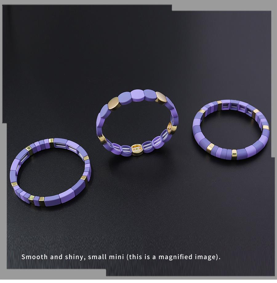 Purple Gold Two Color Bracelet