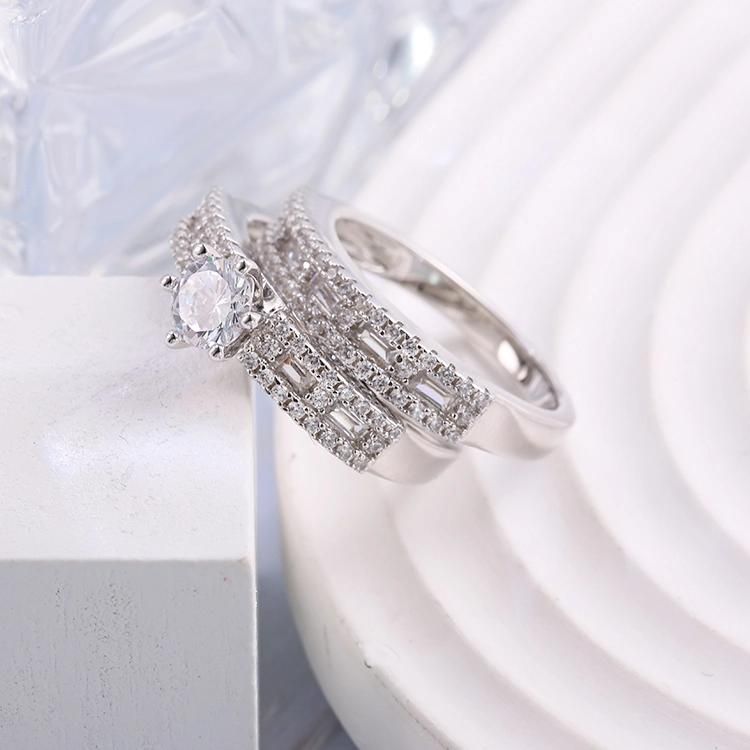 925 Silver Fashion Accessories Factory Wholesale Fashion Jewelry Elegant Hip Hop Jewellery Trendy Women Fine Ring