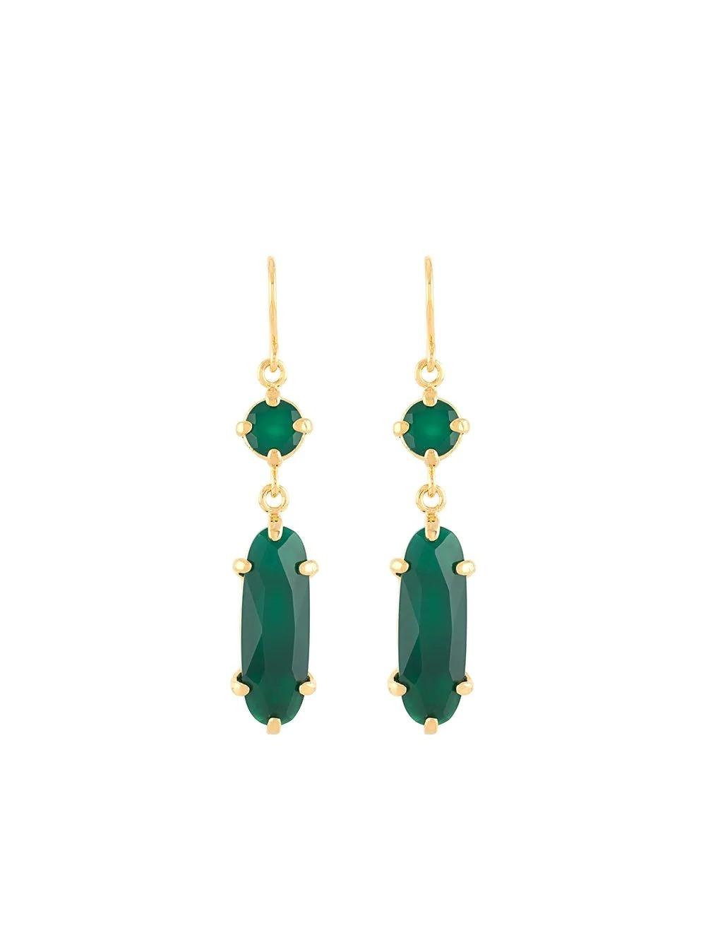 Fashionable Temperament and Elegant Natural Jade Earrings Jewelry