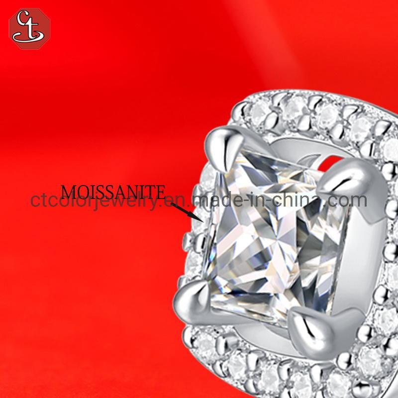 2022 new fashion jewelry moissanite elegant style ear stud classic earrings for women