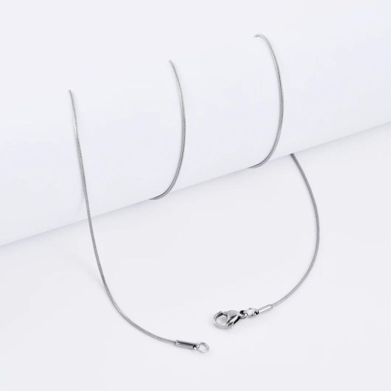 Fashion Eco-Friendly Stainless Steel Alloy Round Snake Bracelet Women Jewellery Chain Jewelry Anklet Necklace for Fancy Accessories Design