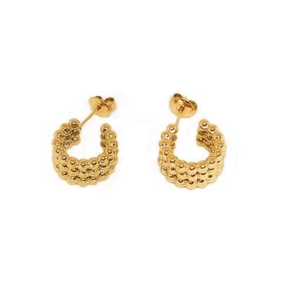 Manufacturer Custom Great Quality None Fade Gold Earring 18K Women Waterproof Fashion jewellery Guangzhou 2022 Cuff Earring Jewelry