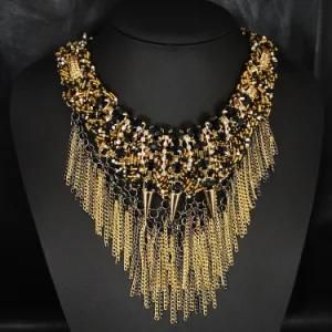 Fashion Golden Jewelry Tassels Necklace