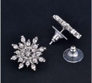 Bijoux Sliver Snowflake Stud Earrings for Women