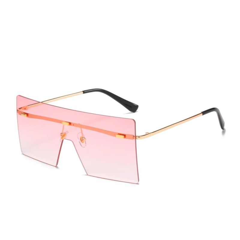 2020 No MOQ Oversized One Piece Metal Fashion Sunglasses