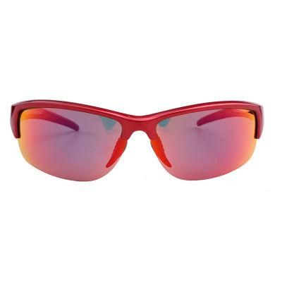 2019 Cycling Red Half Frame Sports Designer Sunglasses