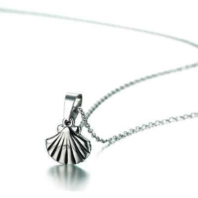 Simple Women Jewelry Stainless Steel Sea Shell Pendant Custom Necklace