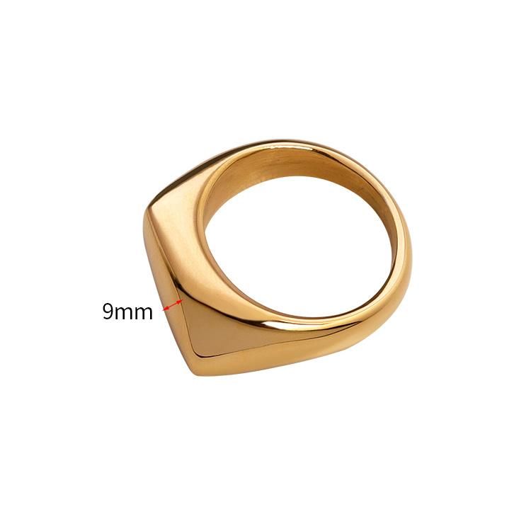 Custom Custom Shaped Stainless Steel Stamp Fashion Ring