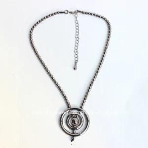 Fashion Jewelry Pendants Gun Plated Necklace for Women