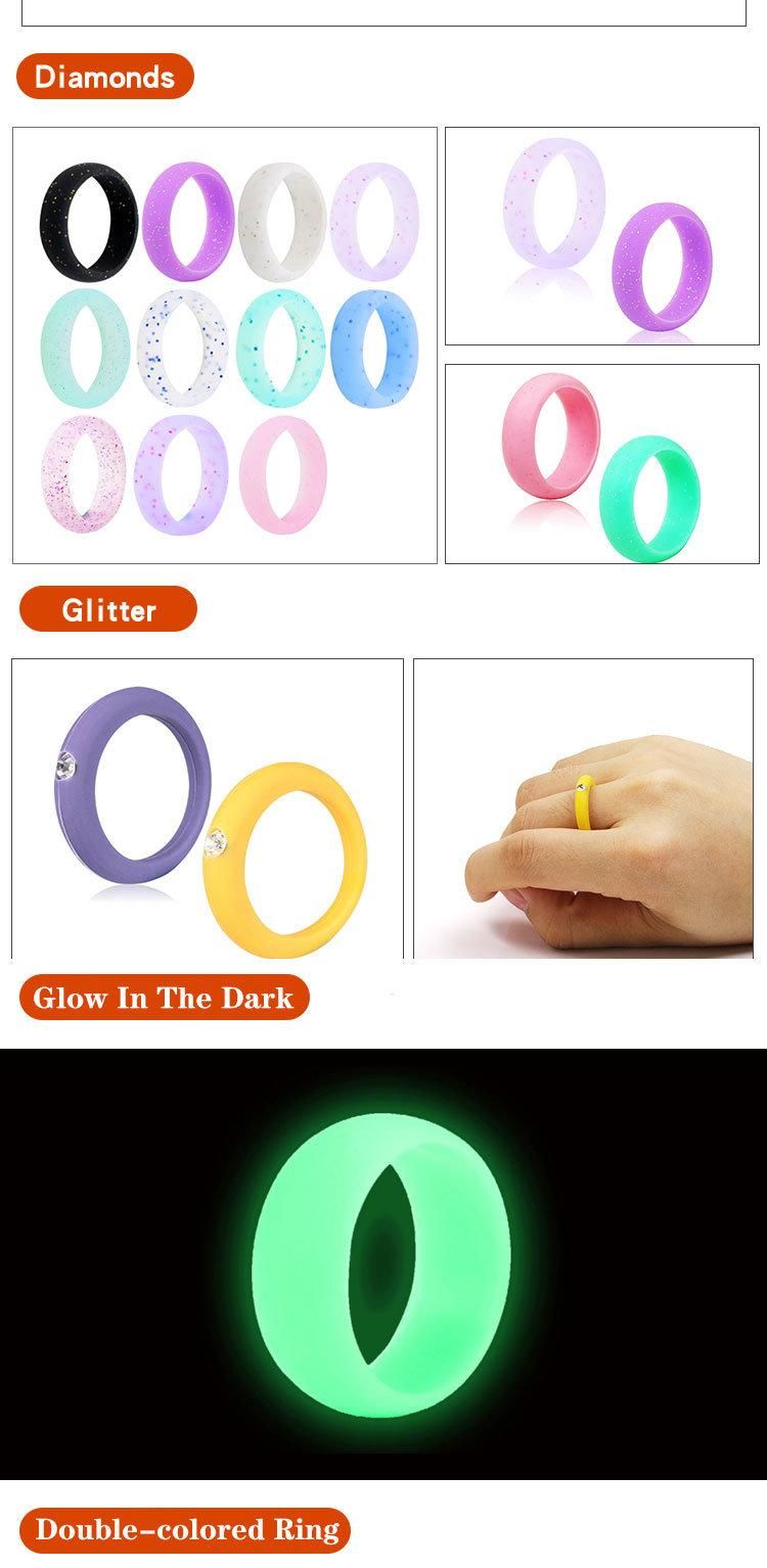 Wholesale Printable Single Color Golden Silicone O Ring for Men