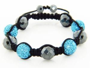 Aquamarine Shamballa Bracelet Stones 3.00ct (JDH-BL80005)