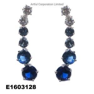 New Style Blue Color Silver Earring Jewelry Fashion Jewelry Earring