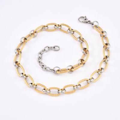 Women Fashion Design Elegant Stainless Steel Gold Plated Jewelry Necklaces for Gift Party Jewel Design